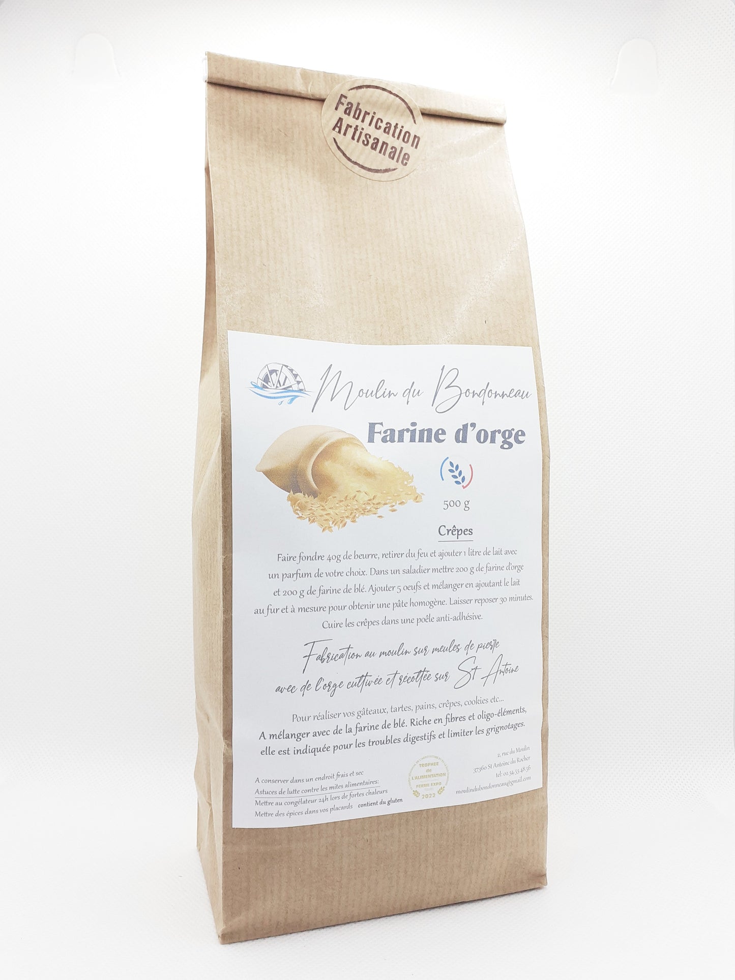 Farine d'orge Mondé 500g