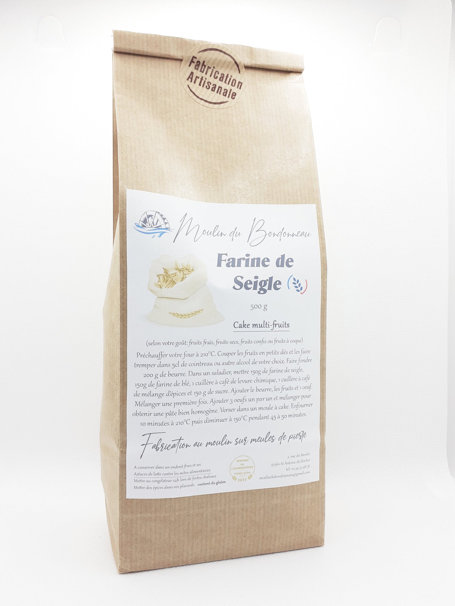 Farine de seigle 500g