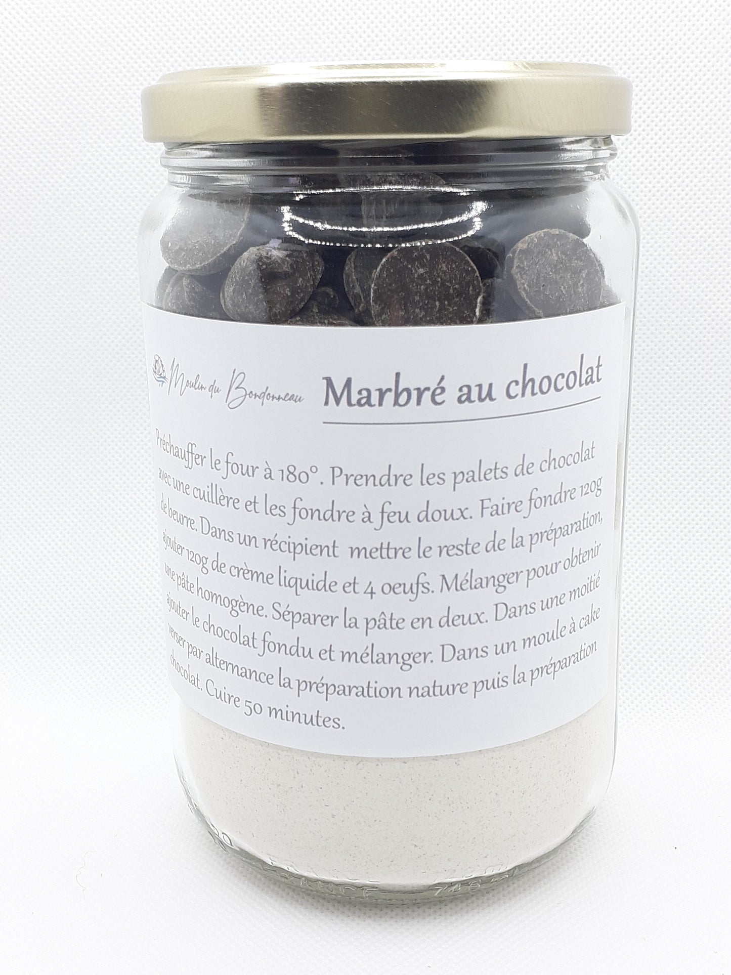 Préparation pour 1 marbré chocolat