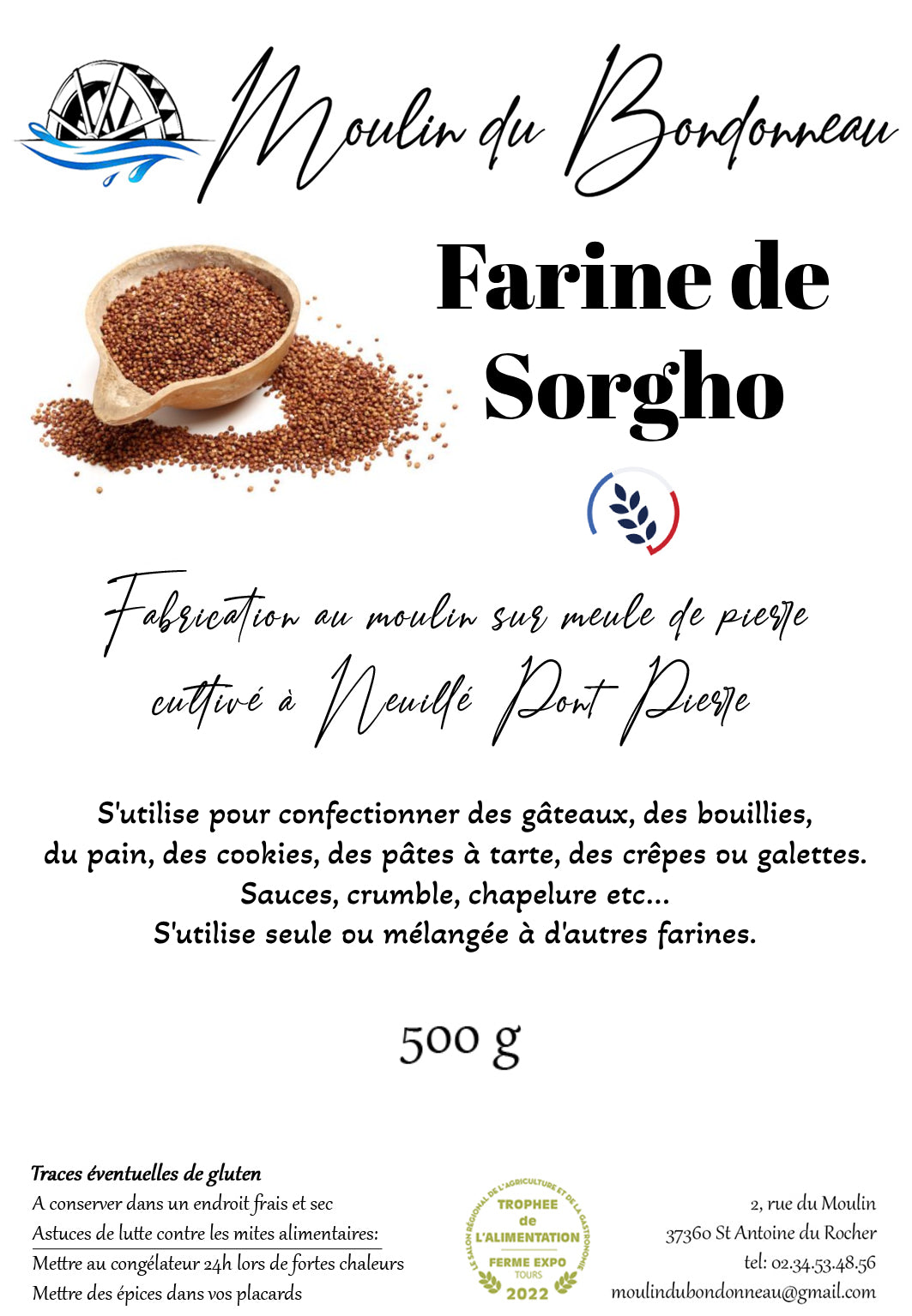 Farine de Sorgho 500g