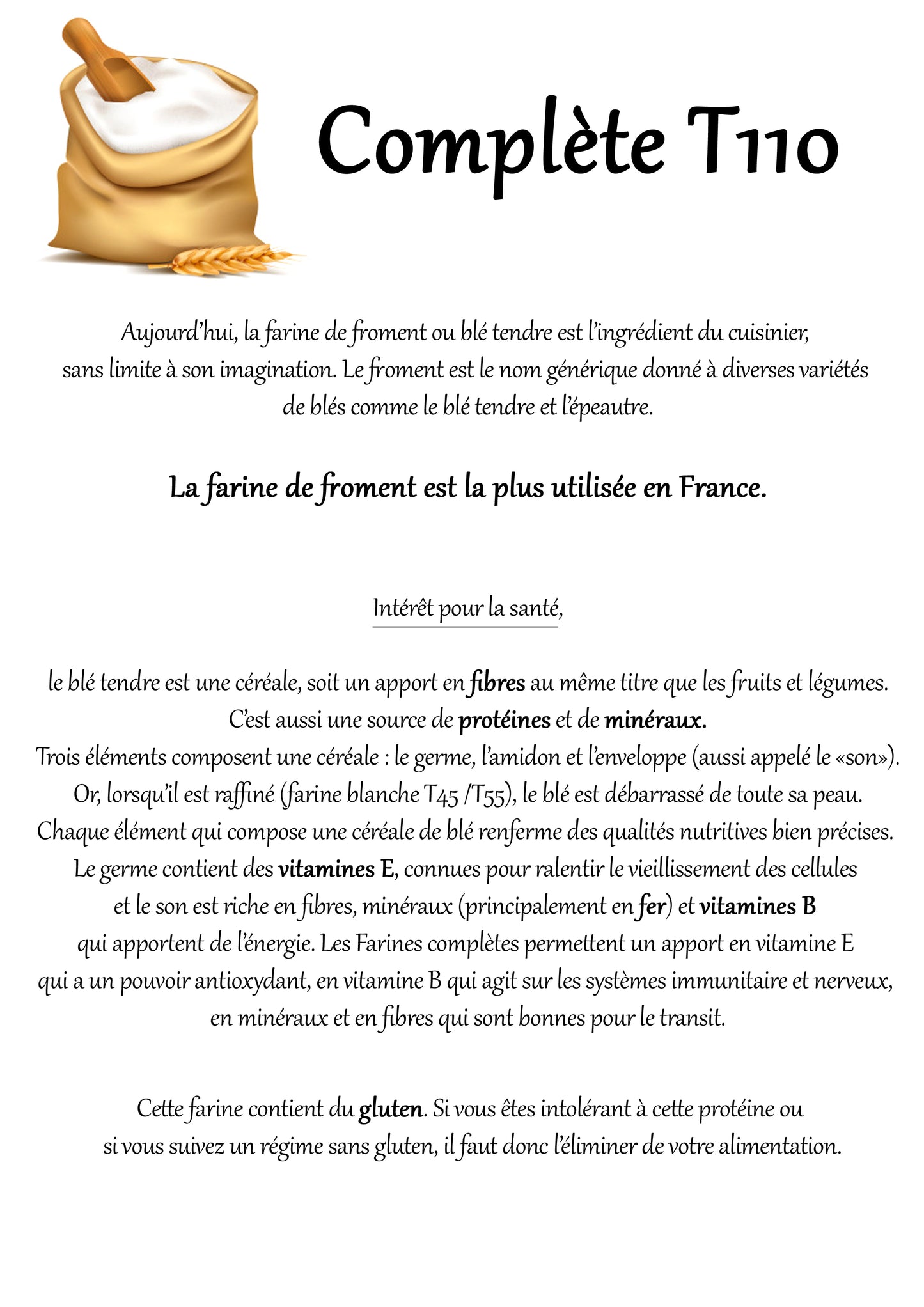 Farine complète T150 1kg