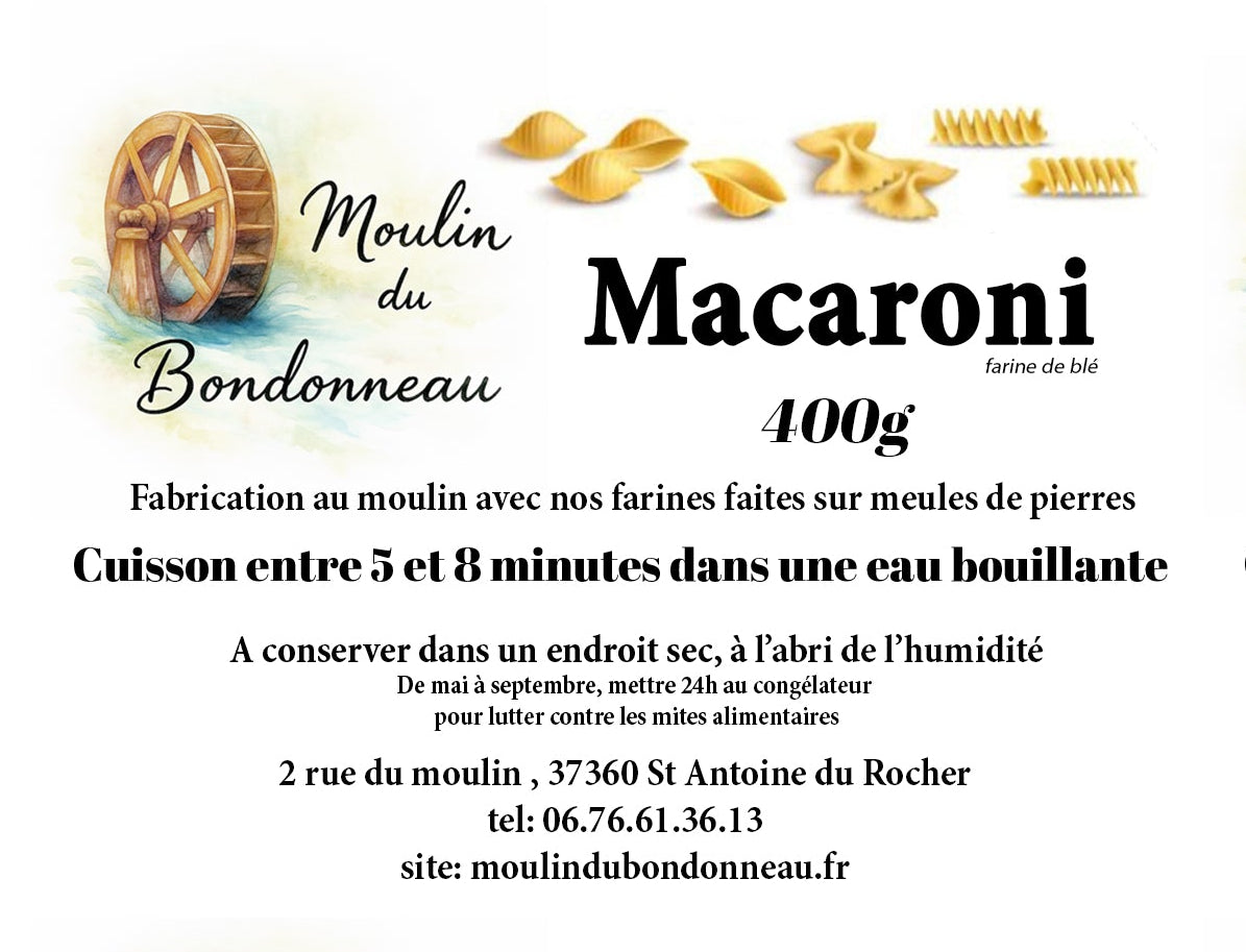 Macaronis complets 400g