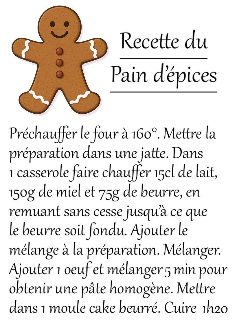 Préparation pour un pain d'épices