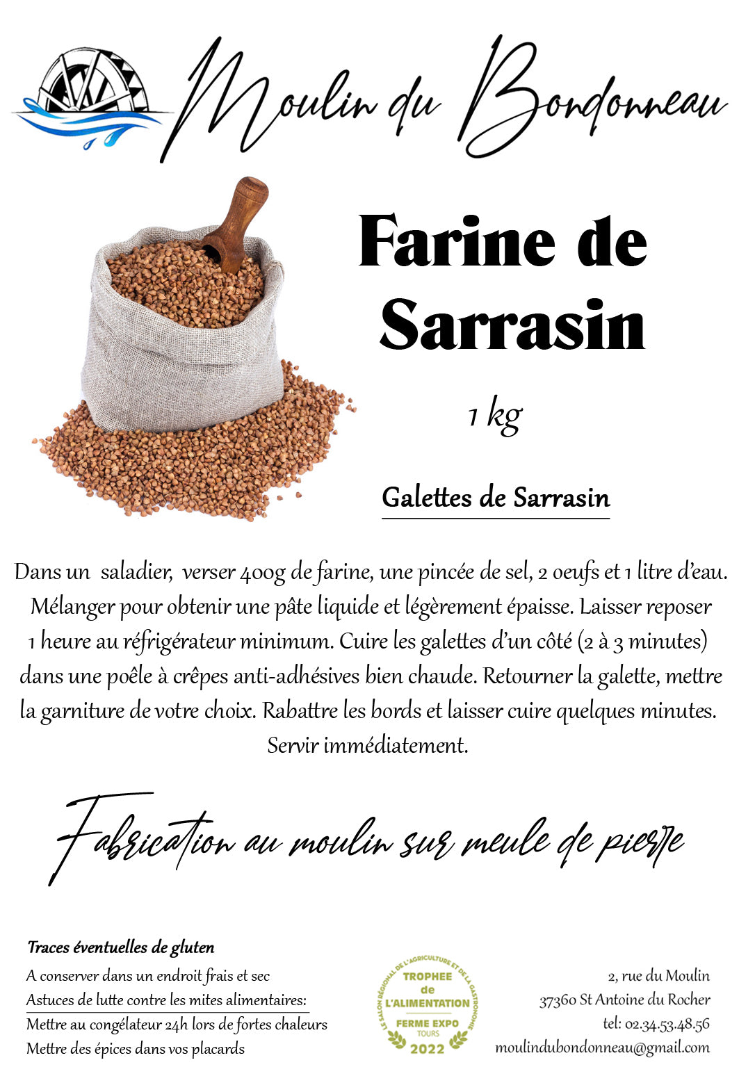Farine de sarrasin 1kg