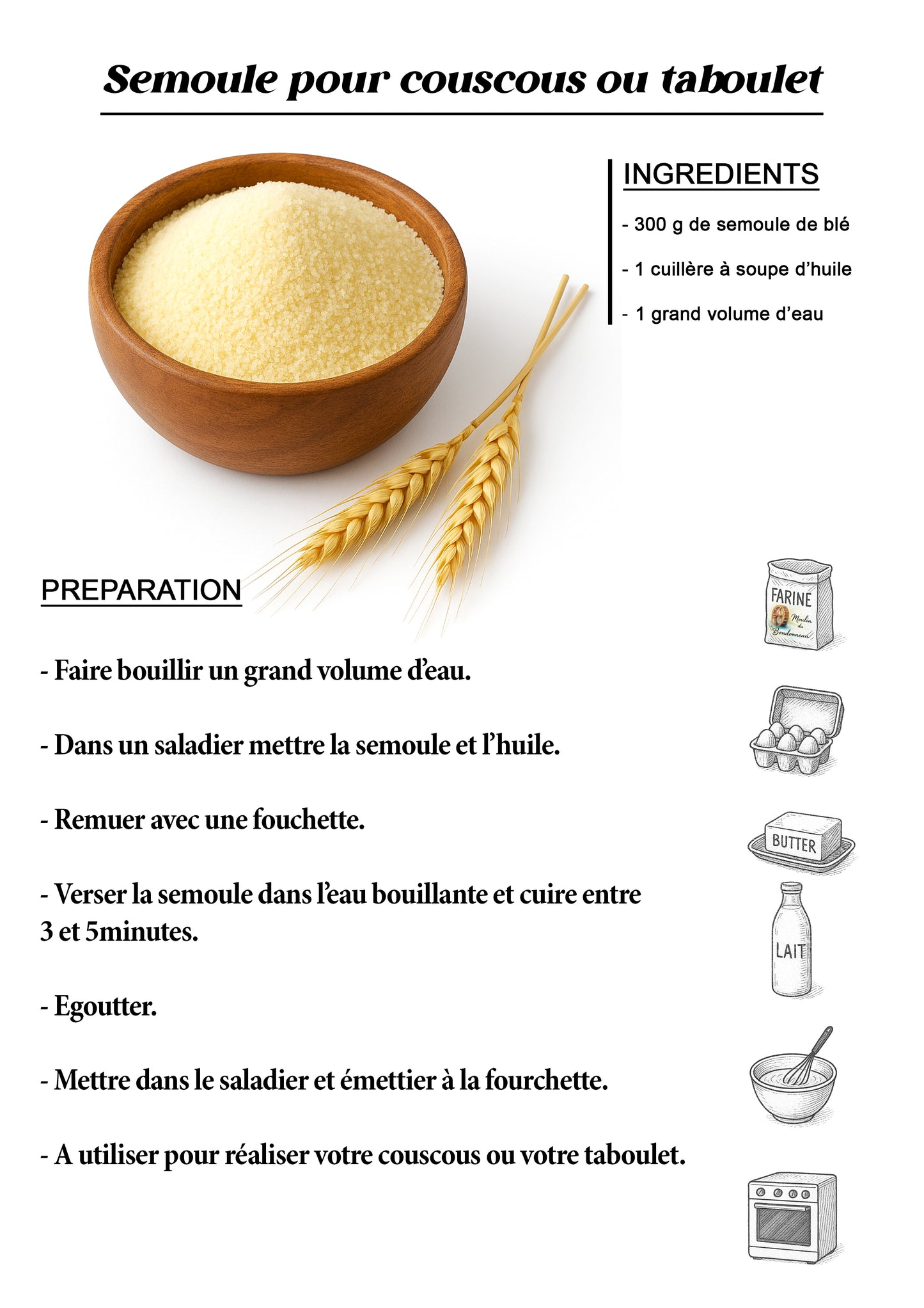 Grains de semoule
