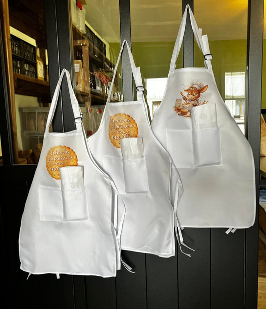 Les tabliers sont arrivés en boutique.