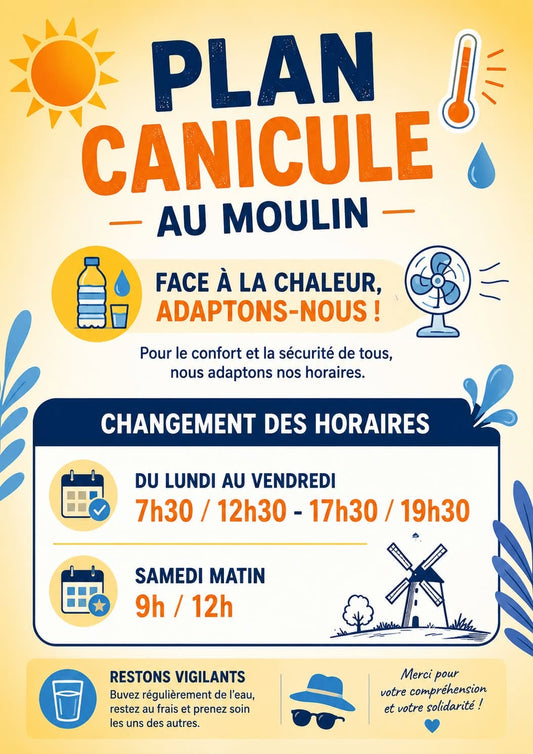 HORAIRES CANICULE