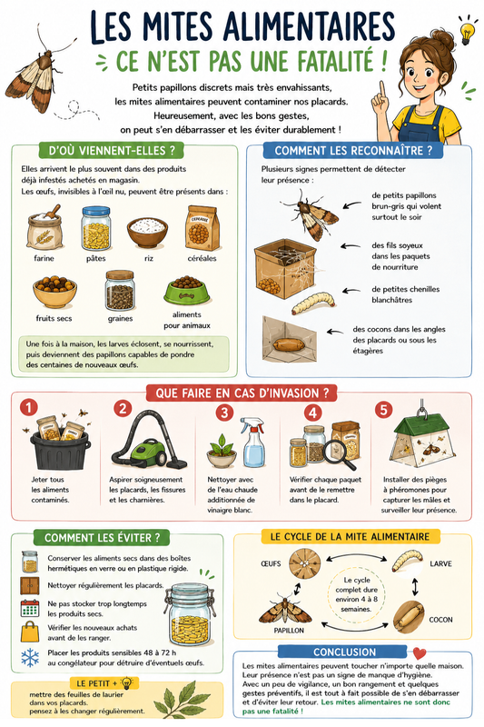 Les mites alimentaires : ce n'est pas une fatalité !