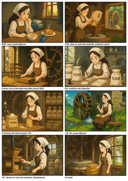 Une journée au moulin