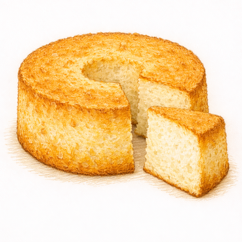 Préparation pour le gâteau des anges