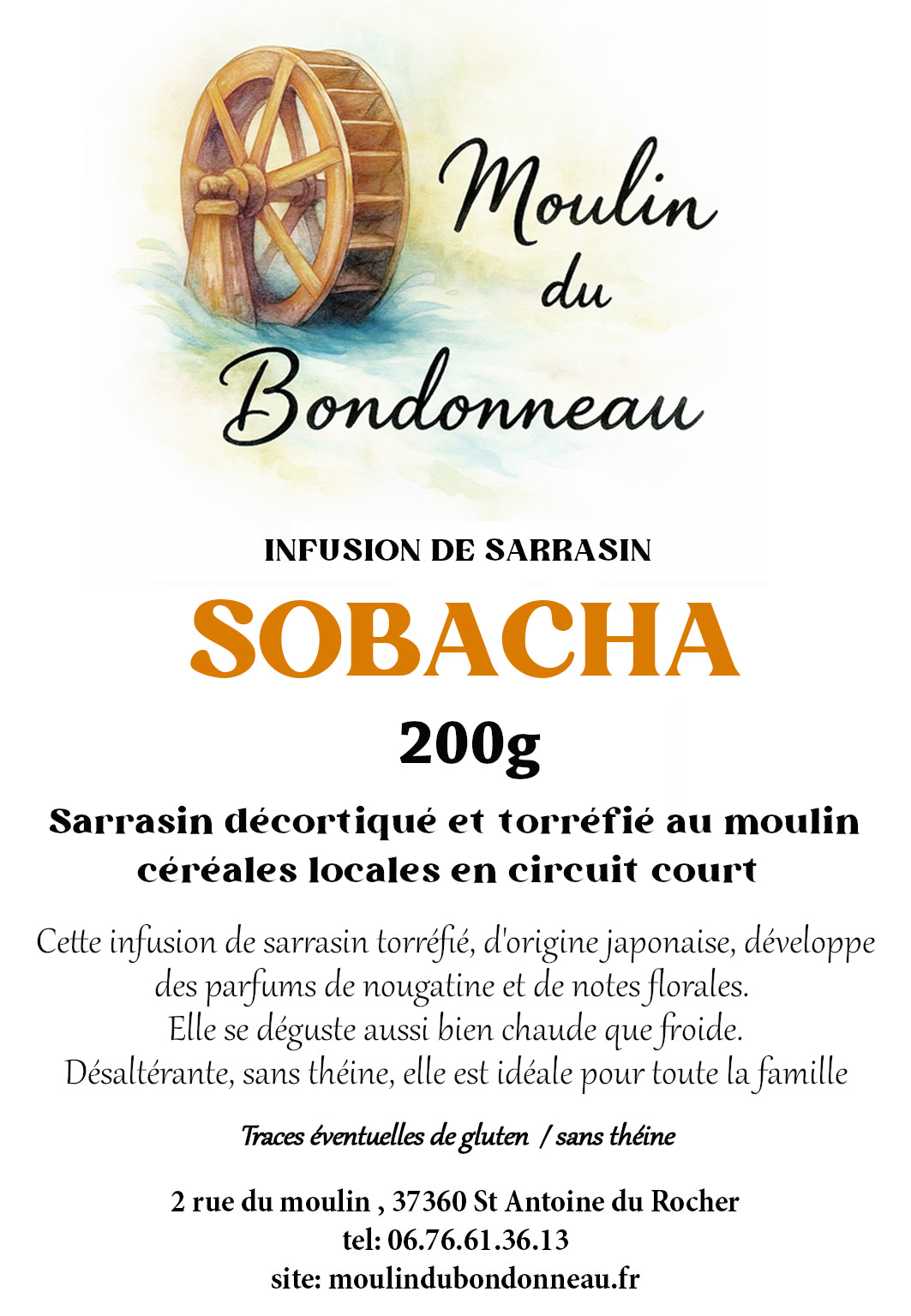 Sobacha ou sarrasin torréfié pour une infusion