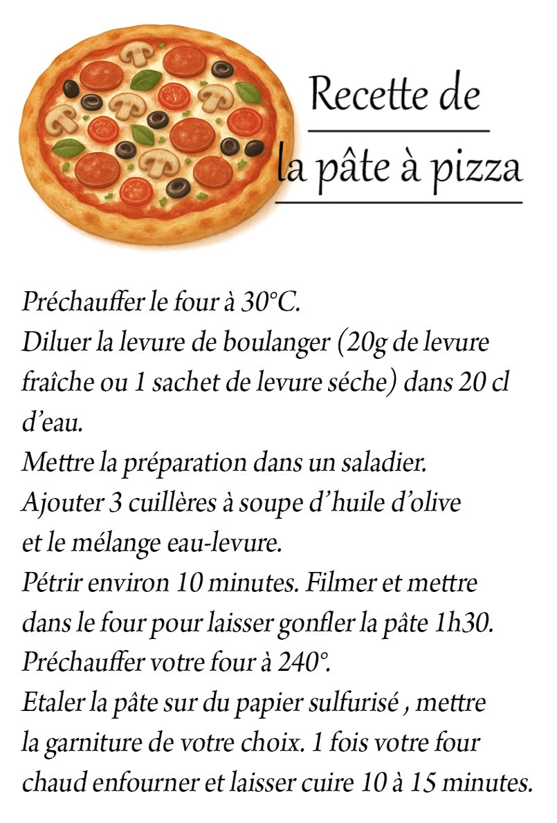 Préparation pour pâte à pizza