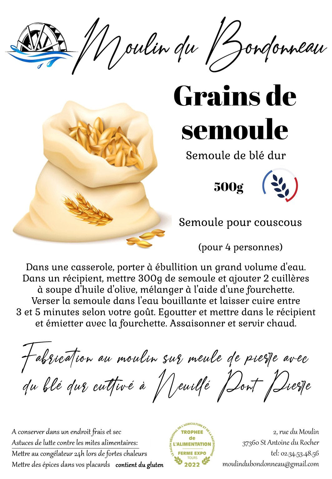 Grains de semoule