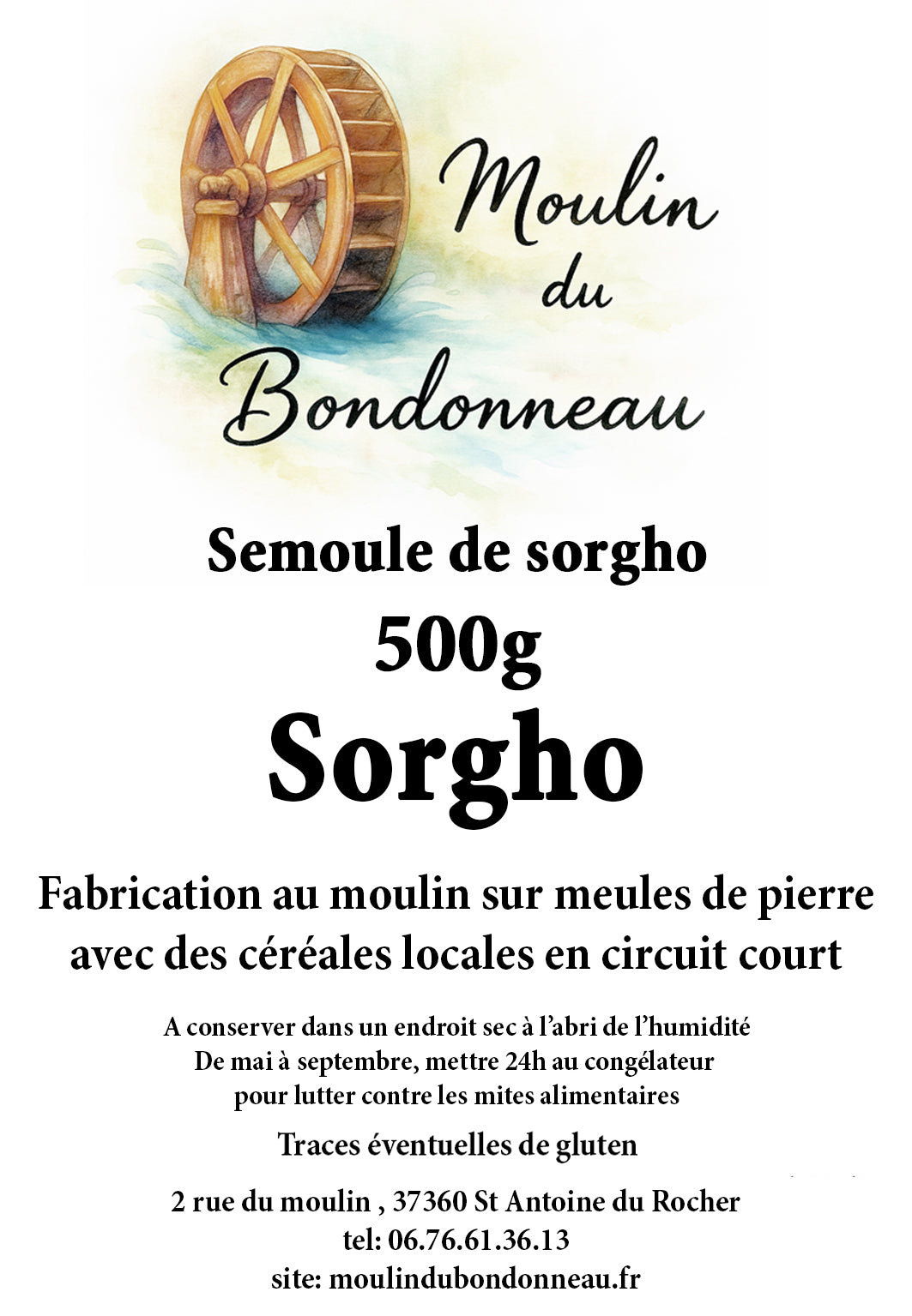 Semoule de sorgho 500g